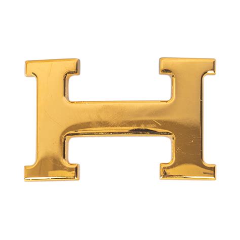 hermes gold buckle 18k|Hermes Gold H Belt Buckle .